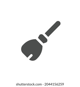 broomstick Halloween solid icon for business website,apps, and many more