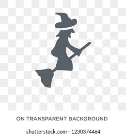 Broomstick icon. Trendy flat vector Broomstick icon on transparent background from Fairy Tale collection. 