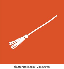 Broomstick icon, vector illustration design. Halloween collection.