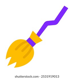Broomstick icon for web, app, infographic, etc