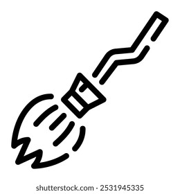 Broomstick icon for web, app, infographic, etc