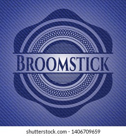 Broomstick jean background. Vector Illustration. Detailed.