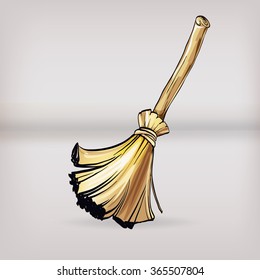  broomstick vector icon cleaning cleaning, cleaning, removal of a symbol