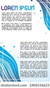 brosur abstract liquid blue background