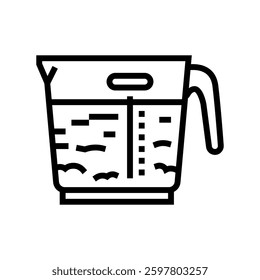 broth cup meal drink line icon vector. broth cup meal drink sign. isolated contour symbol black illustration