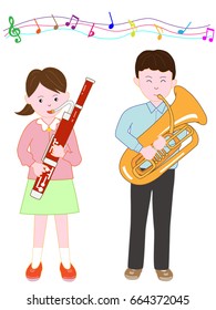 Brother and sister's concert.