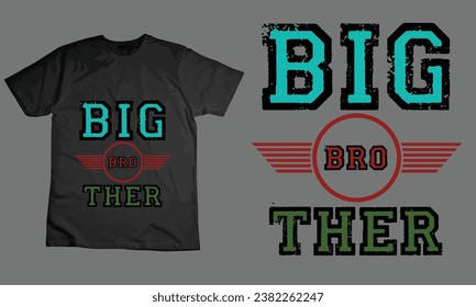 Brother Stylish T-shirt Template Design