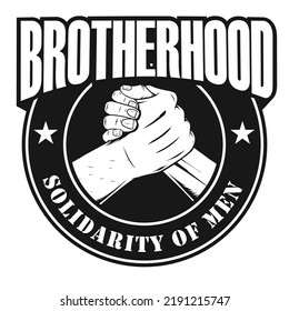 Brotherhood Logo For Badege, Print And More