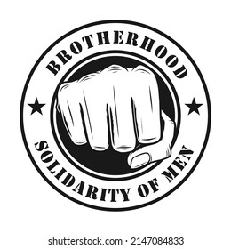 Brotherhood Logo Illustration ,Vintage Style 