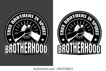 Brotherhood typography Vector design, print, illustrations