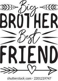 Brother's day SVG T-shirt Design 