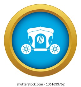 Brougham icon blue vector isolated on white background for any design