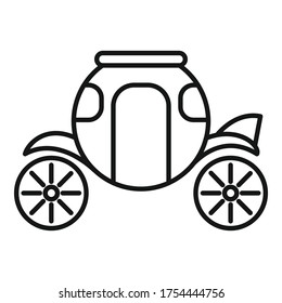 Brougham icon. Outline brougham vector icon for web design isolated on white background