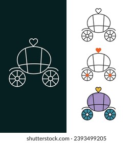 "Brougham  Vector Illustration Icon Design"