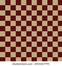 Broun checkerboard pattern on a white background 