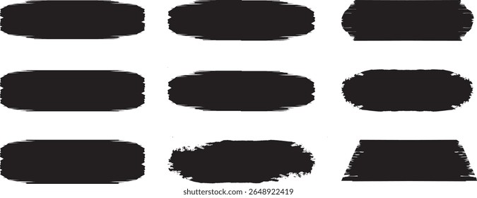 Quebre o pacote Mega de diferentes linhas pintadas a tinta,artística.traçados:retângulo,elementos de design à mão livre quadrados e redondos:ondas,círculos,triângulos.Desenhos à mão livre vetoriais.Desenhos à tinta,Arti vetor granuloso