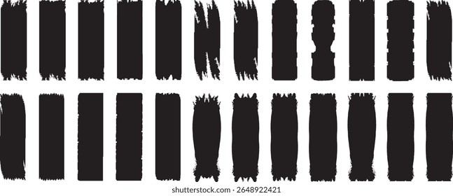 Quebre o pacote Mega de diferentes linhas pintadas a tinta,artística.traçados:retângulo,elementos de design à mão livre quadrados e redondos:ondas,círculos,triângulos.Desenhos à mão livre vetoriais.Desenhos à tinta,Arti vetor granuloso