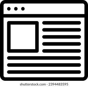 Brower single vector line icon