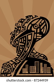 brown abstract background