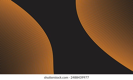 Fondo abstracto marrón con la línea de la curva para el fondo o la presentación