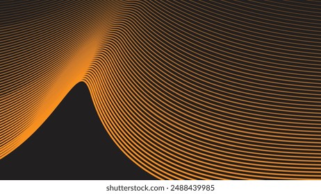 Brown abstract background with curve line for backdrop or presentation