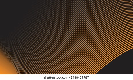 Fondo abstracto marrón con la línea de la curva para el fondo o la presentación