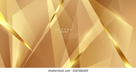 diseño de fondo abstracto marrón con elementos dorados de lujo ilustración vectorial