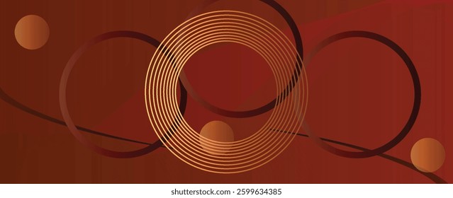 brown abstract background. Dynamic shapes composition. Eps10 vector