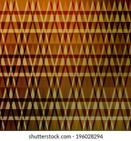 Brown abstract background with geometric triangular ornament. Eps10