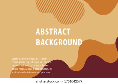 Brown abstract background. Liquid color background design. Vector EPS10