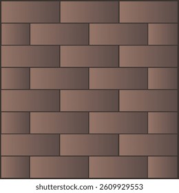 Brown abstract background made of rectangles. Vector art illustration