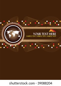 Brown abstract background with place for text