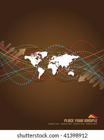 Brown abstract background with place for your text