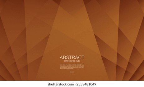 Brown abstract background, polygon graphic, Geometric vector, Minimal Texture, web background, Brown cover design, flyer template, banner, wall decoration, wallpaper, Brown background vector