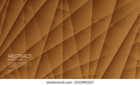 Brown abstract background, polygon graphic, Geometric vector, Minimal Texture, web background, Brown cover design, flyer template, banner, wall decoration, wallpaper, Brown background vector