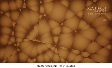 Brown abstract background, polygon graphic, Geometric vector, Minimal Texture, web background, Brown cover design, flyer template, banner, wall decoration, wallpaper, Brown background vector