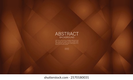 Brown abstract background, polygon graphic, Geometric vector, Minimal Texture, web background, Brown cover design, flyer template, banner, wall decoration, wallpaper, Brown background vector