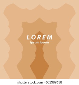 brown abstract background. smooth wavy lines, abstract wave background for presentation fashion or business
