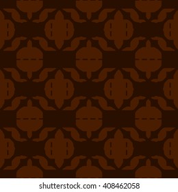 Brown abstract background, striped textured geometric seamless pattern