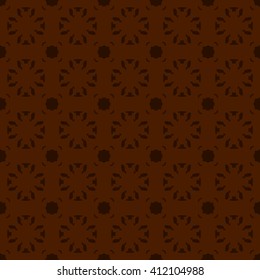 Brown abstract background, striped textured geometric seamless pattern