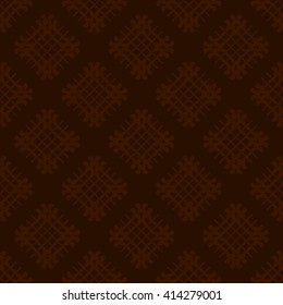 Brown abstract background, striped textured geometric seamless pattern