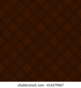 Brown abstract background, striped textured geometric seamless pattern