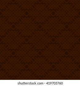 Brown abstract background, striped textured geometric seamless pattern