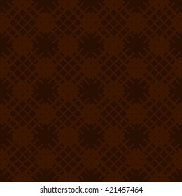 Brown abstract background, striped textured geometric seamless pattern