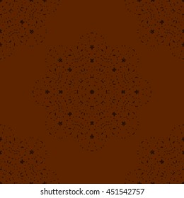 Brown abstract background, striped textured geometric seamless pattern
