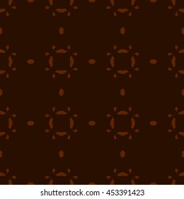Brown abstract background, striped textured geometric seamless pattern