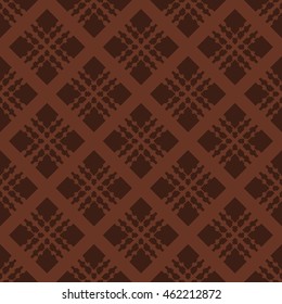 Brown abstract background, striped textured geometric seamless pattern