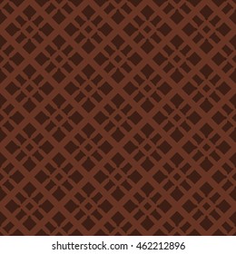 Brown abstract background, striped textured geometric seamless pattern