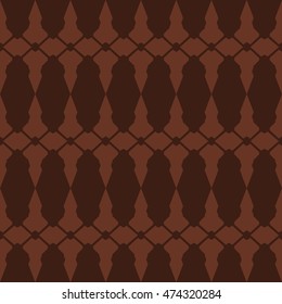 Brown abstract background, striped textured geometric seamless pattern