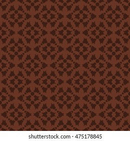 Brown abstract background, striped textured geometric seamless pattern